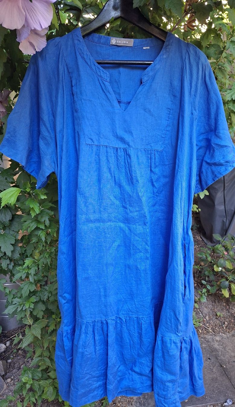 Vestiti: Kleid 100% Leinen blau Grösse L/XL – Usato da Zürich venduto da Simik