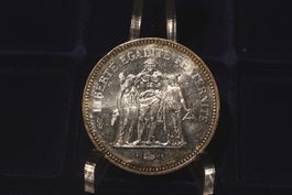 Silber 50 Francs Frankreich 1973 fast Prägefrisch
