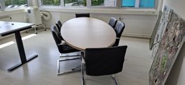 Tisch Konferenz/ Büro mit 6 Stühle Freischwinger von Waiko