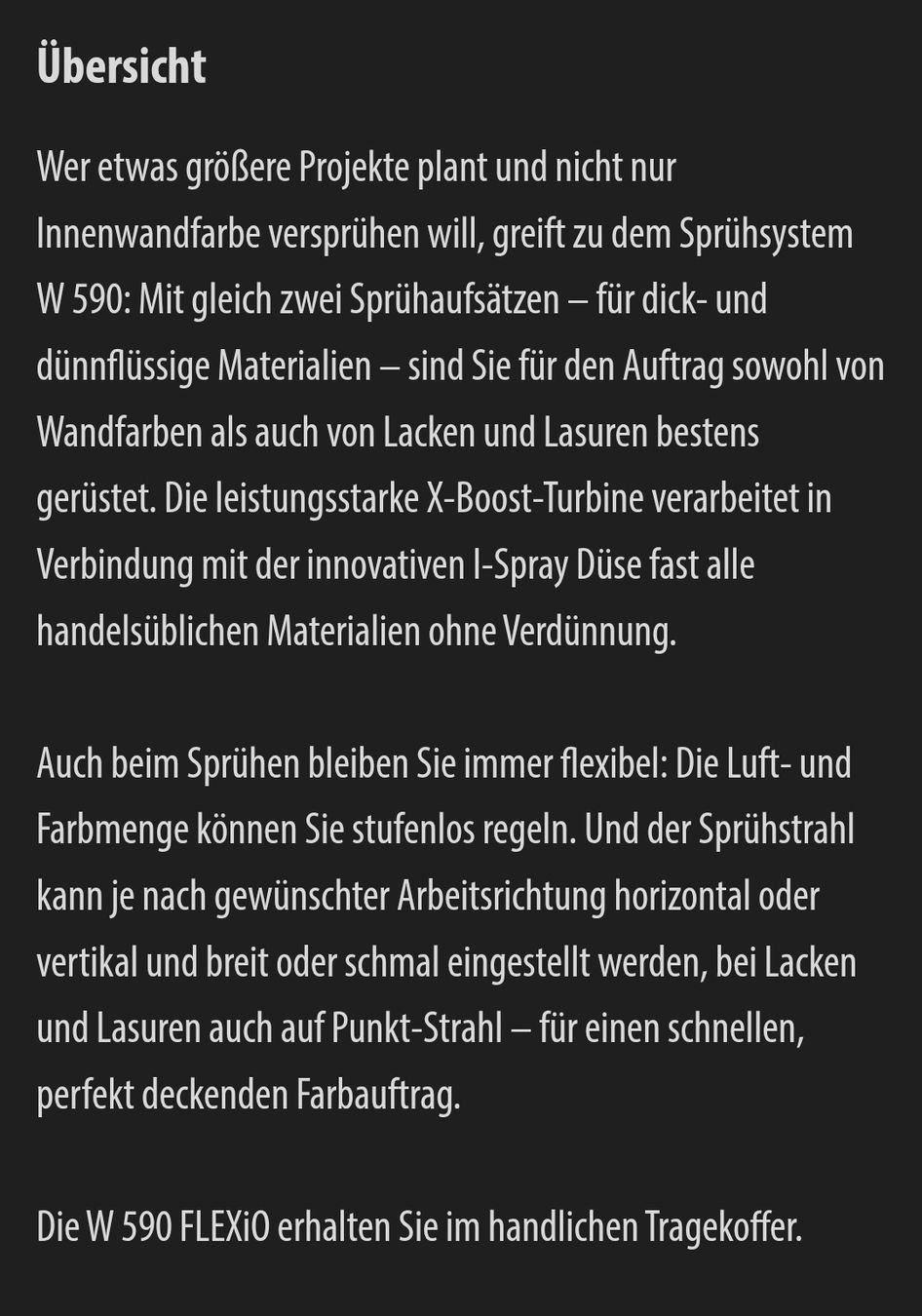 Wagner Tutti gli attrezzi: Wagner W 590 Flexio Sprühsystem mit Koffer – Nuovo e nell'imballaggio originale da Beckenried venduto da Manschipanschi 4