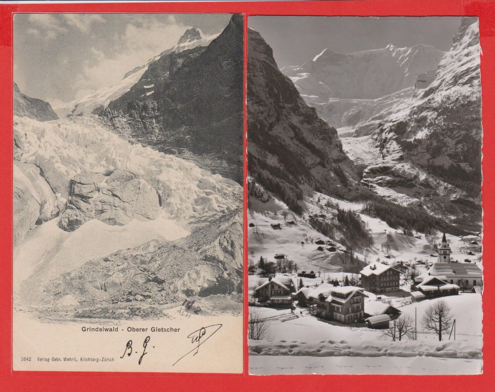 Cartoline postali: Grindelwald   -   4 verschiedene gute alte Ansichtkarten – Usato da Vitznau venduto da Ropaku 2