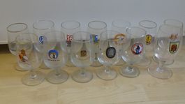 Biergläser von CH Brauereien