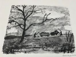 ERNST MORGENTHALER LITHOGRAPHIE BLATTGRÖSSE 56X45CM