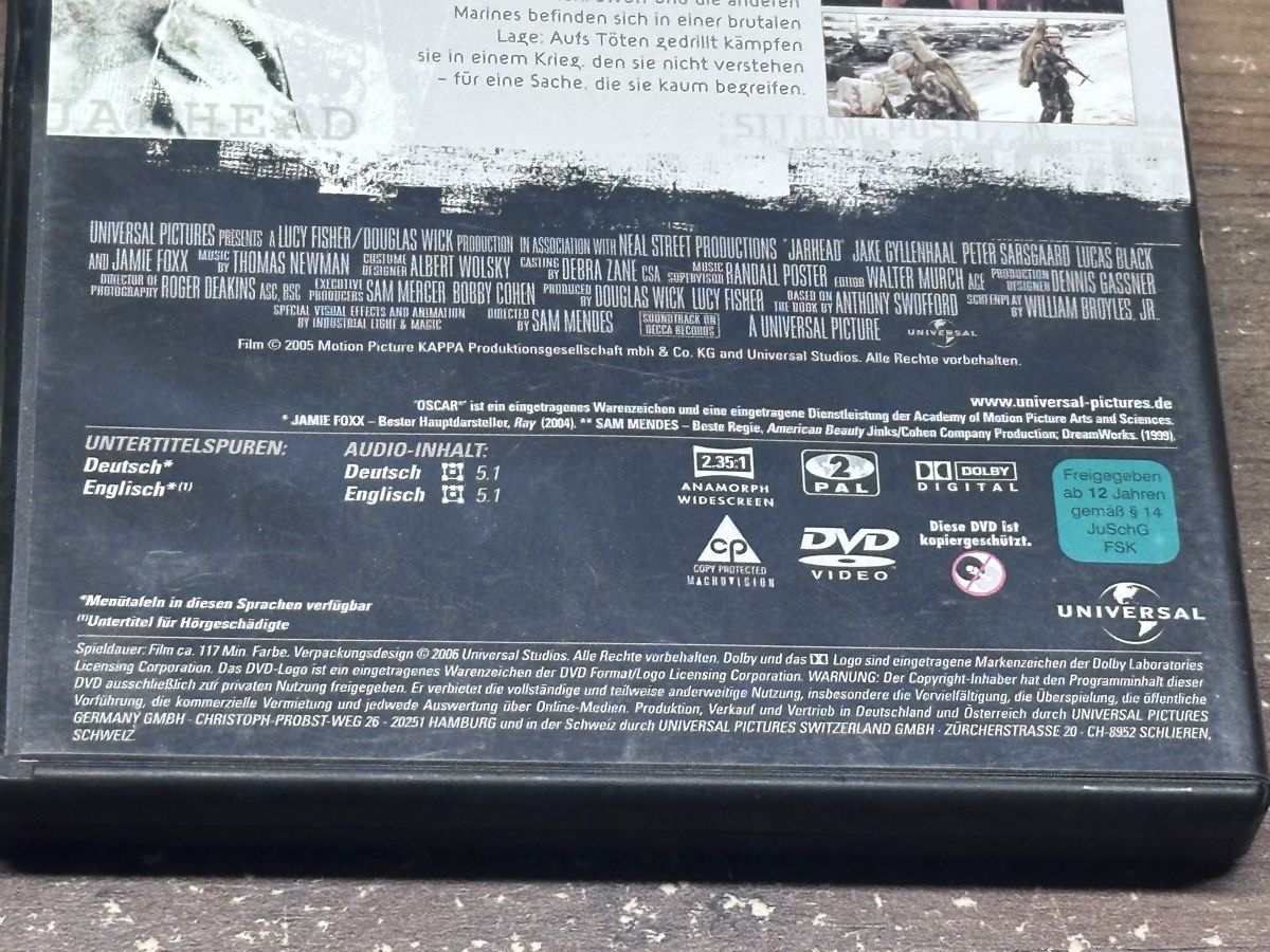 Tutti i DVDs: DVD - Jarhead - Willkommen im Dreck – Usato da Buus venduto da 2019dp 3