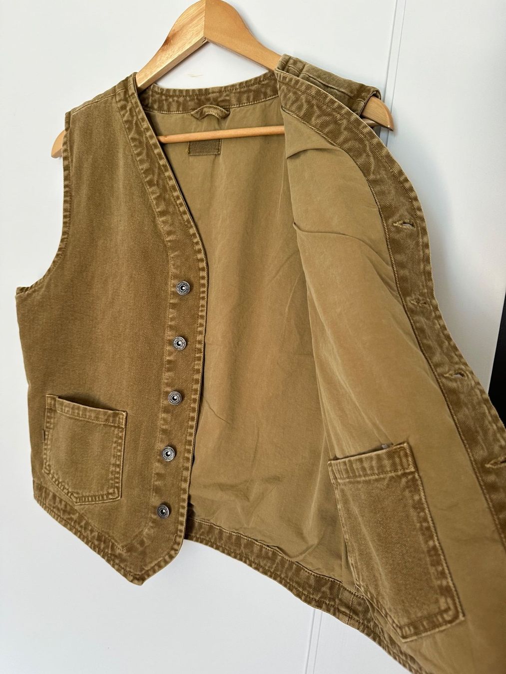 Gilet & Giacche: Vintage Biker Weste, braun "Warson Motors" – Usato da Weggis venduto da emanjo 3