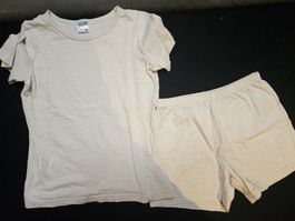 Sommer Pyjama Kids Gr. 122/128, gelb gestreift,guter Zustand