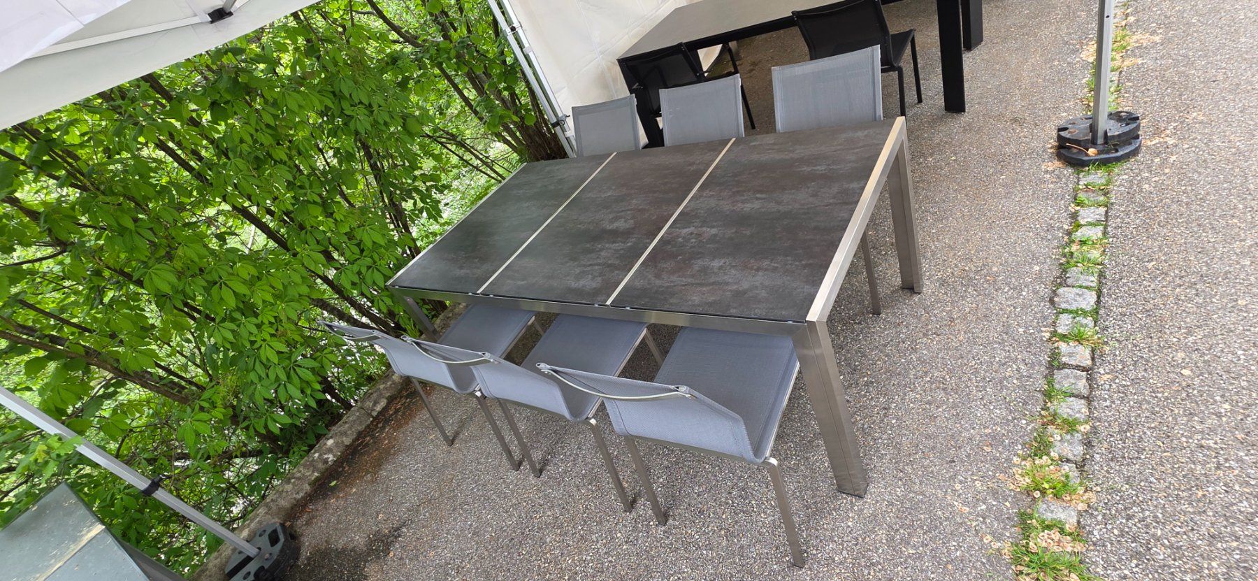 Tavoli: Gartentisch mit 3-teillig Keramikplatte – Nuovo e nell'imballaggio originale da Lützelflüh-Goldb venduto da Rampenverkauf_72_ 3