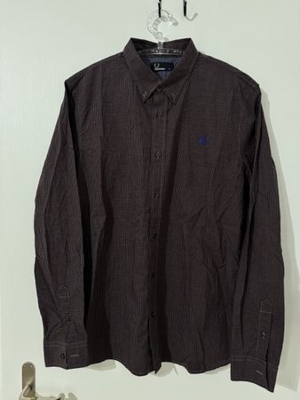 Fred Perry Hemd kariert Grösse XL oryginal