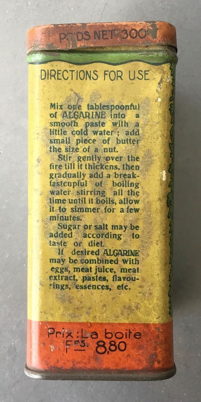 Barattoli: Blechdose Algarine, antik – Usato da Eggersriet venduto da Wiese61 4