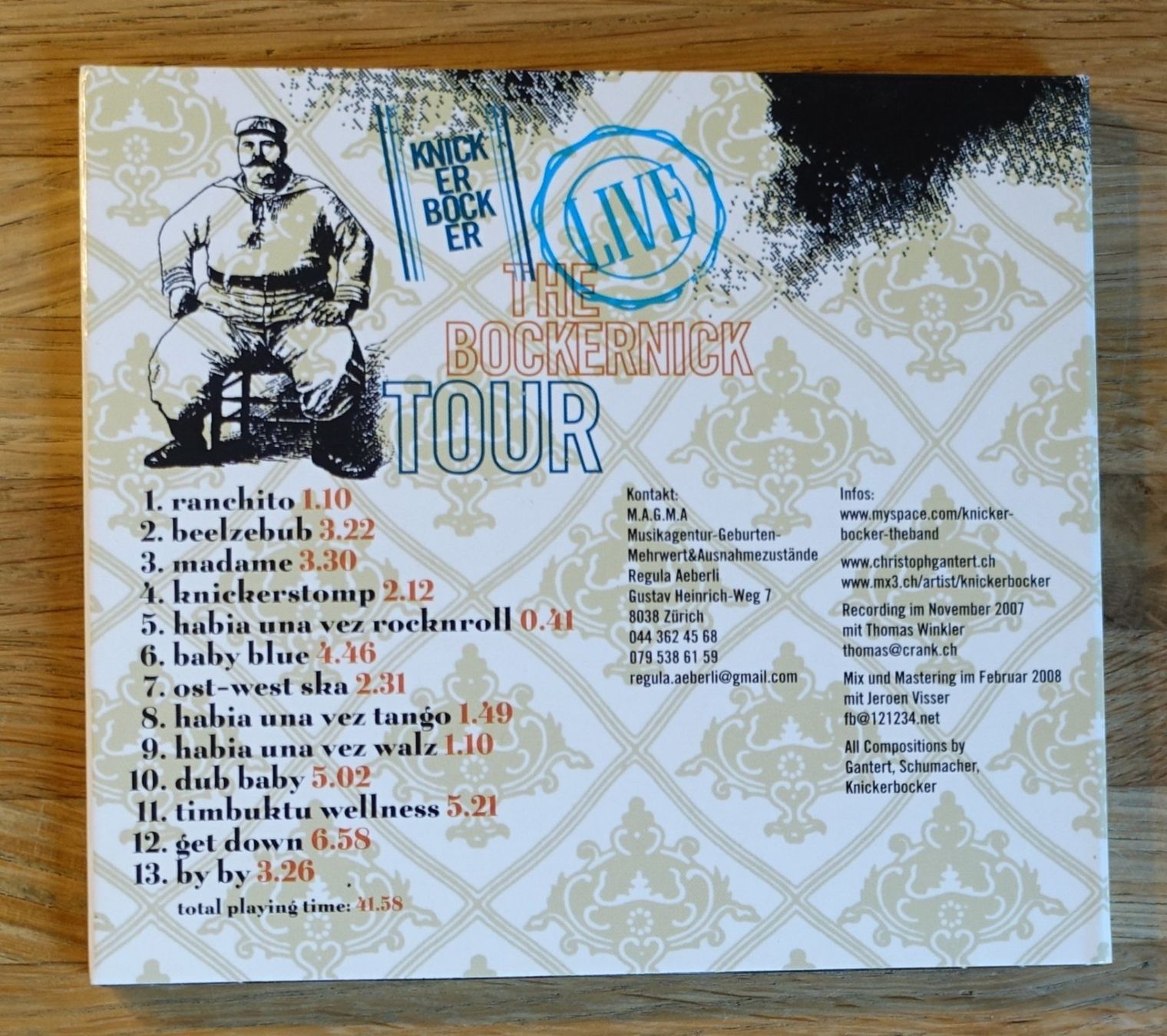 CD: Knickerbocker Live The Bockernick Tour - D22 – Usato da Sessa venduto da discoverymedia 1