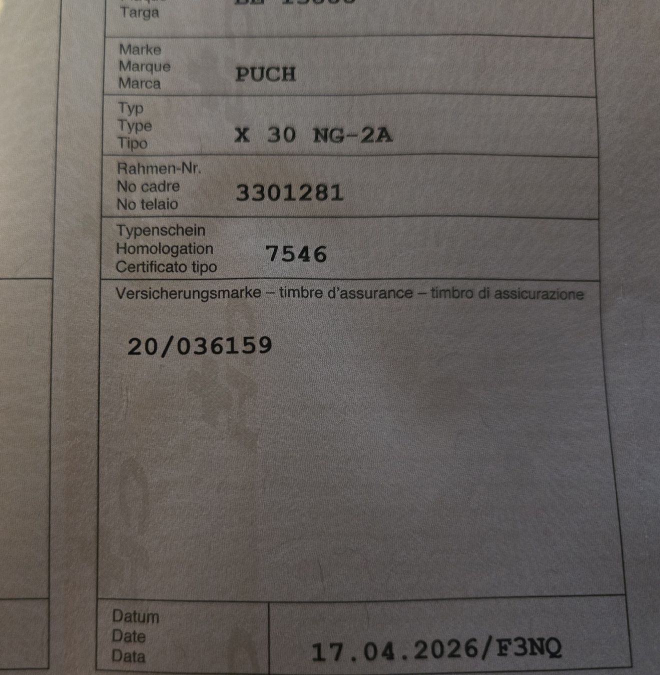 Puch Mofas: Puch X30NG-2A – Gebraucht aus Schüpfen von beff666 1