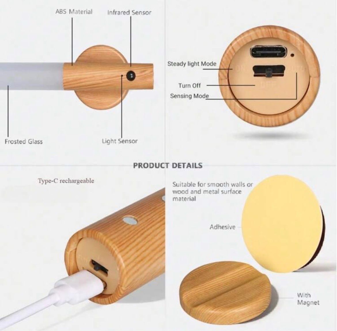 Lampes: Magnetische Holz LED Lampe – Neuf avec emballage d'origine à Emmenbrücke par ShopDirect 4
