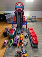 Paw Patrol Set mit Zentrale, Fahrzeugen und Figuren Occasion