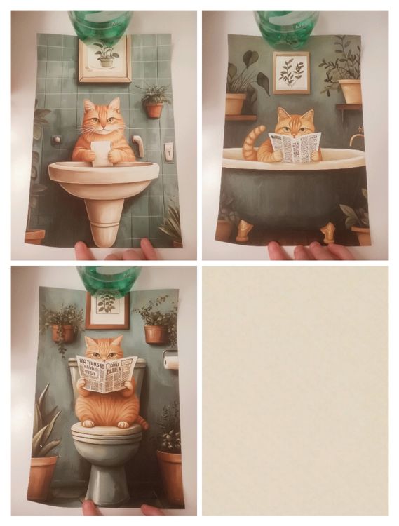 Posters & Illustrations: lot de 3 affiches chat roux humour – Neuf (Voir description) à Lausanne par hel_t5v7