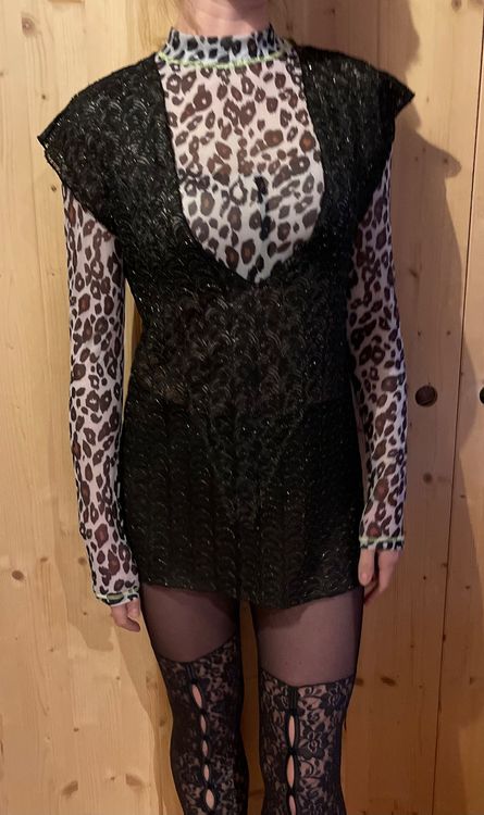 Maglietta Donna Top Maglia Tulle Trasparente Color Carne Maglietta Da