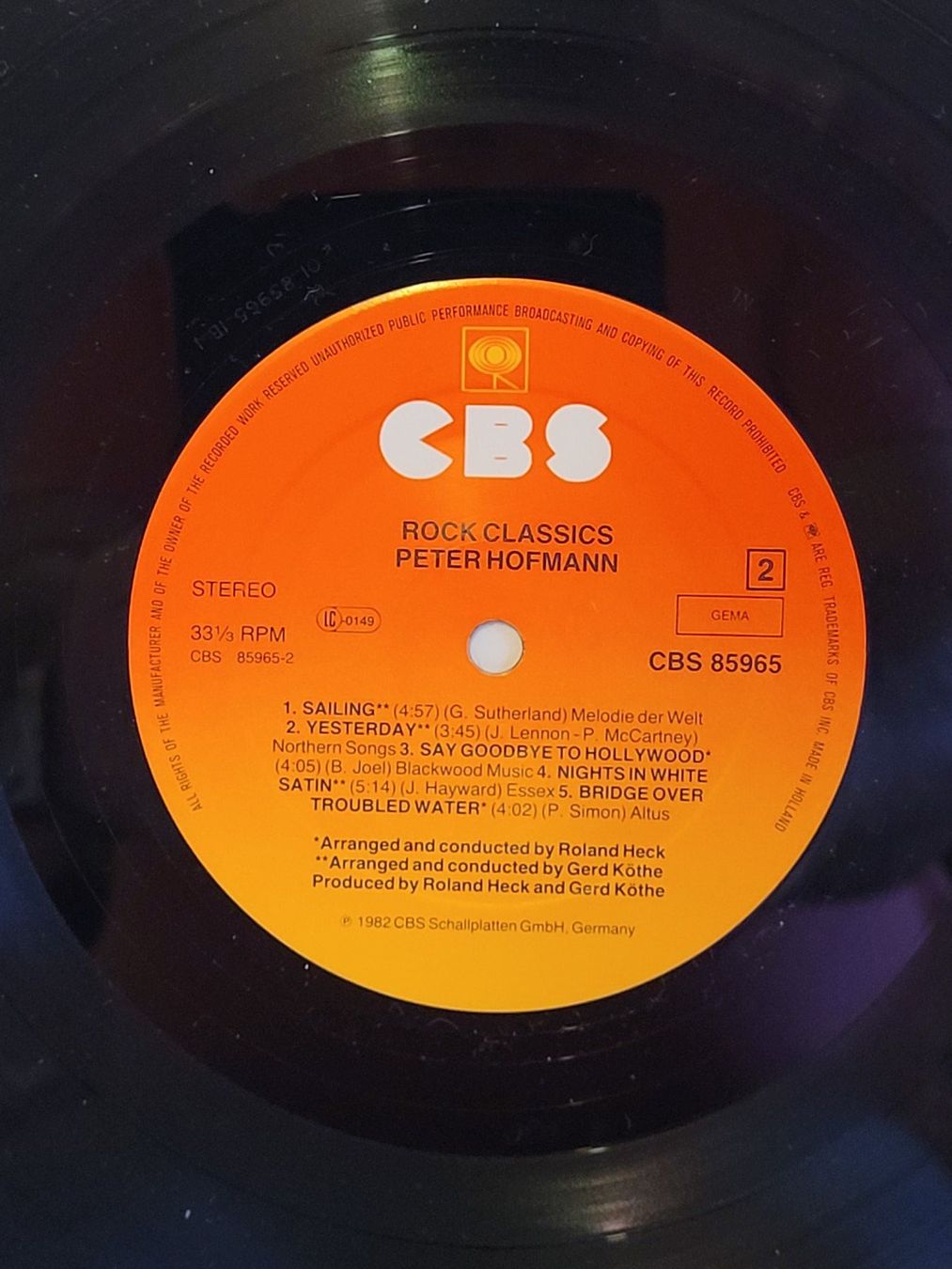 Schallplatten: Vinyle Peter Hofmann Rock Classics CBS 85985 – Gebraucht aus La Chaux-de-Fonds von reu_kx5l 5