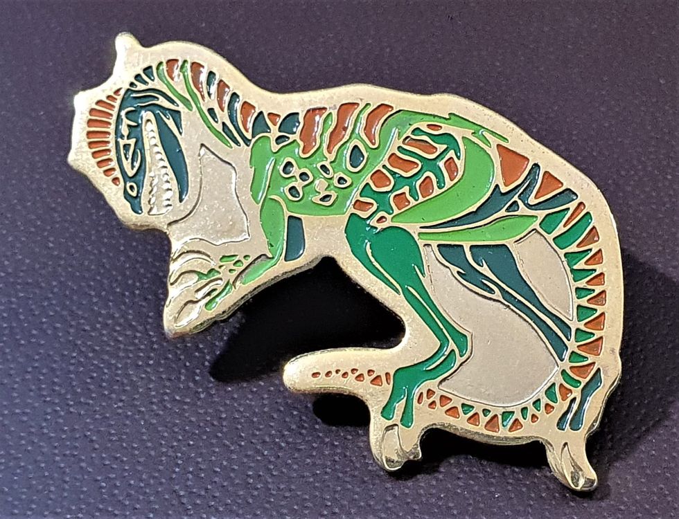 CHROMACRAFT 8 Dino Broschen Set | Niedliche Cartoon Dinosaurier Anstecker Für Kinder & Sammler