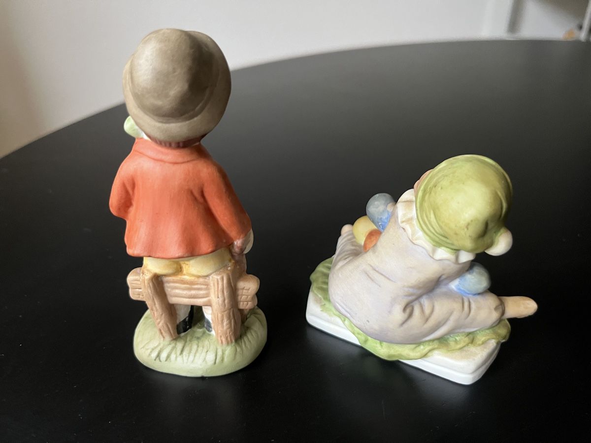 Statuette: 2 Figuren Clown und Kind – Usato da Zürich venduto da Nowstalgia 1