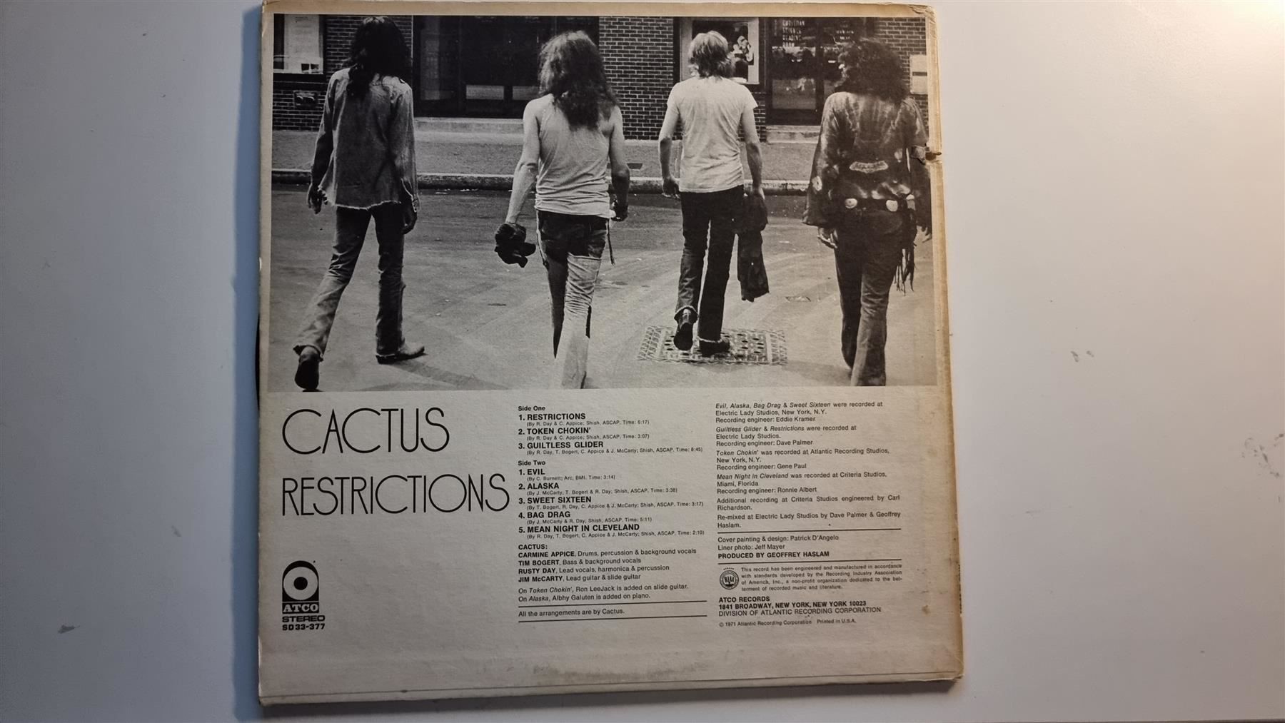 Dischi in vinile: LP  Cactus  – Restrictions – Usato da Schaffhausen venduto da Kellerrassel 2
