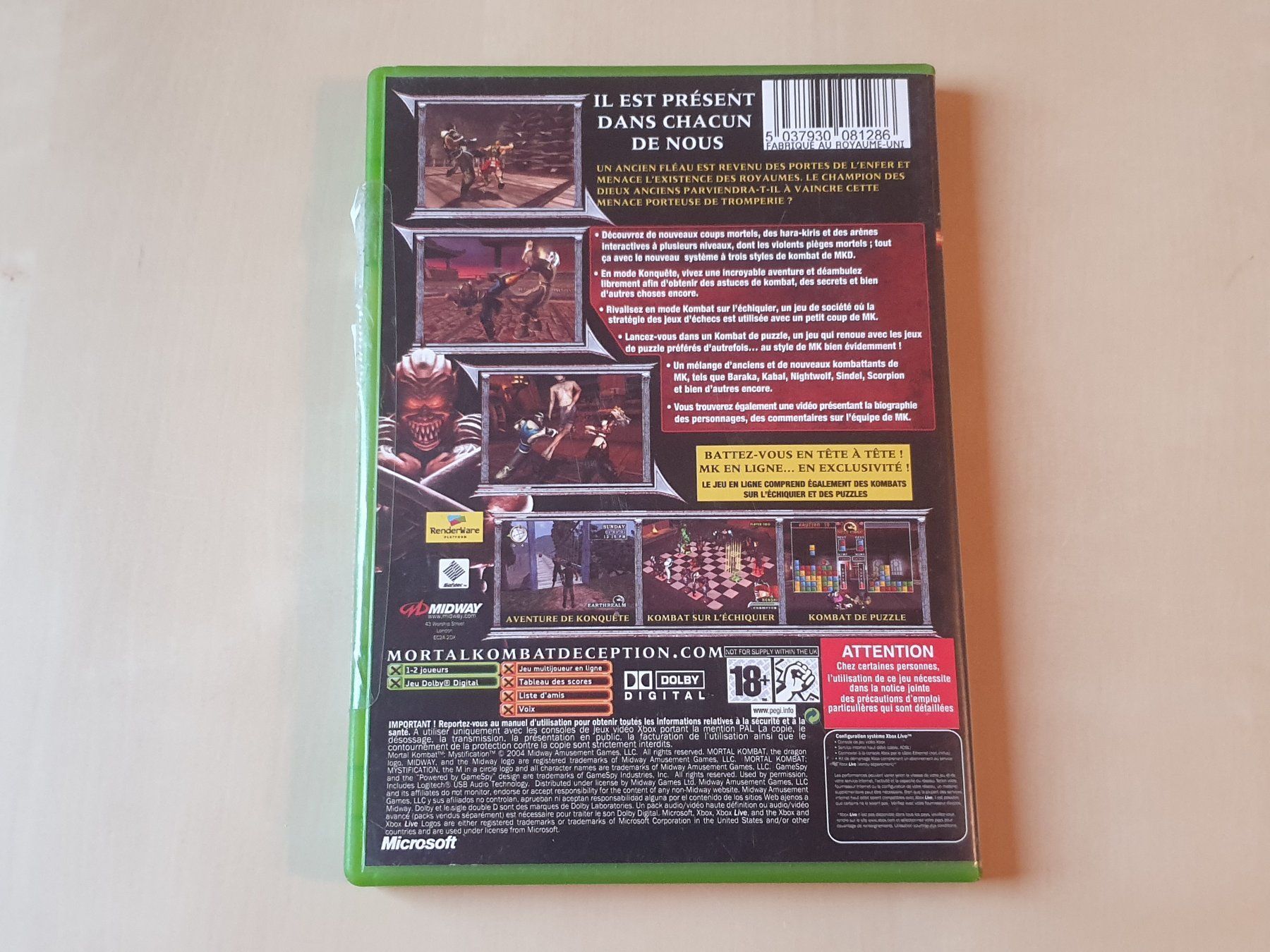 Microsoft Giochi: Mortal Kombat Mystification – Usato da Stansstad venduto da collectorsshop 1