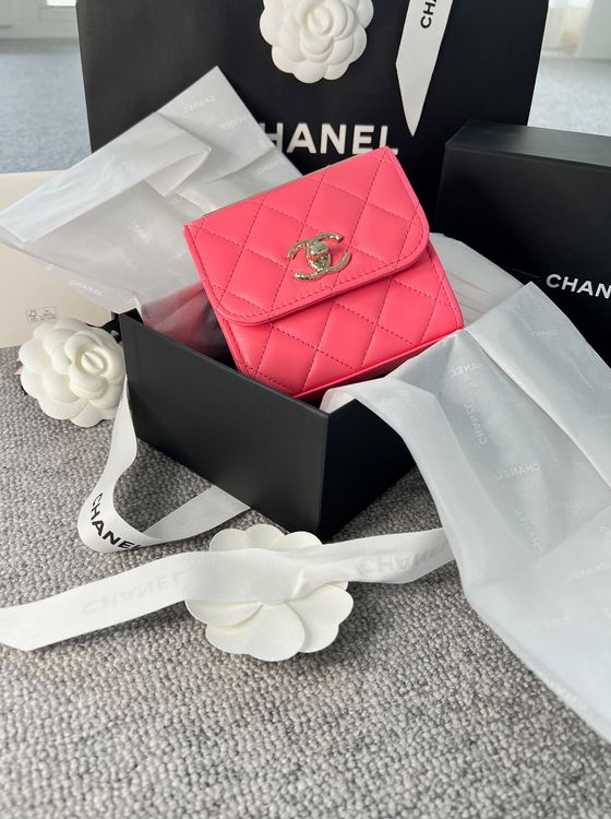 Pochette hot sale chanel rosa