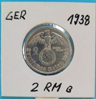 2 ReichsMark 1938 B (Wien) Silber "Nazi-Deutschland" TOP