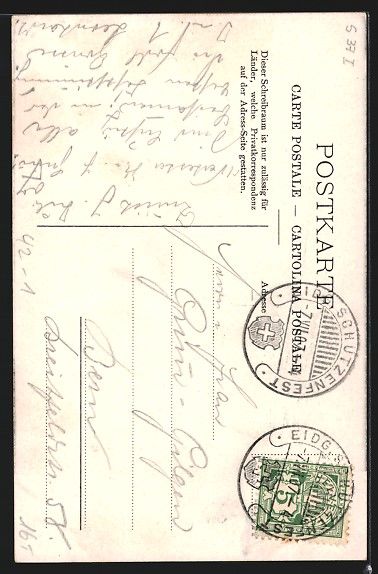Cartoline postali: Zürich, Eidgenössisches Schützenfest  – Usato da Berlin venduto da bartko-reher 1