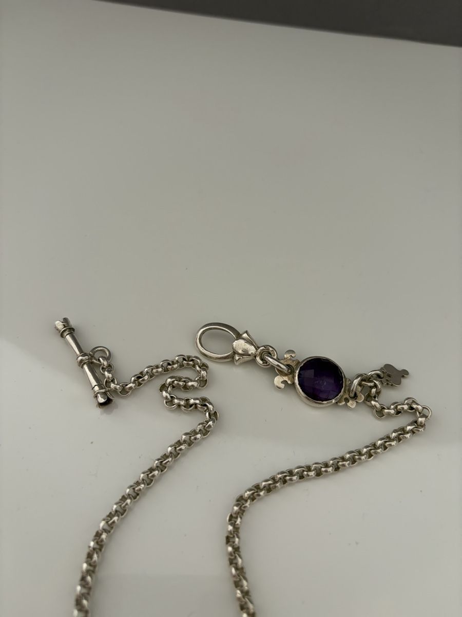 Ensoie Catenine: EnSoie Silberkette Violett 45cm – Nuovo (secondo la descrizione) da Zürich venduto da koc_6l5j 1