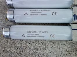 1 Neonröhre Leuchtstoffröhre OSRAM L 10W/25 UNIVERSAL WHITE