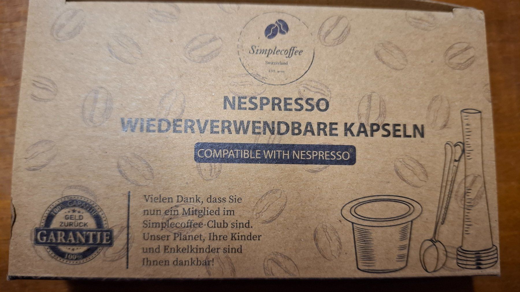 Elettrodomestici da cucina: Simplecoffee - Nespresso wiederverwendbare Kapseln – Usato da Murten venduto da Cheri23 2