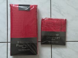Set copripiumino + federa Home Fashion rosso 160x210 nuovo