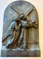 💚 ANTIKER HISTORISCHES BRONZERELIEF 🇨🇭 PFARRER WIDMER