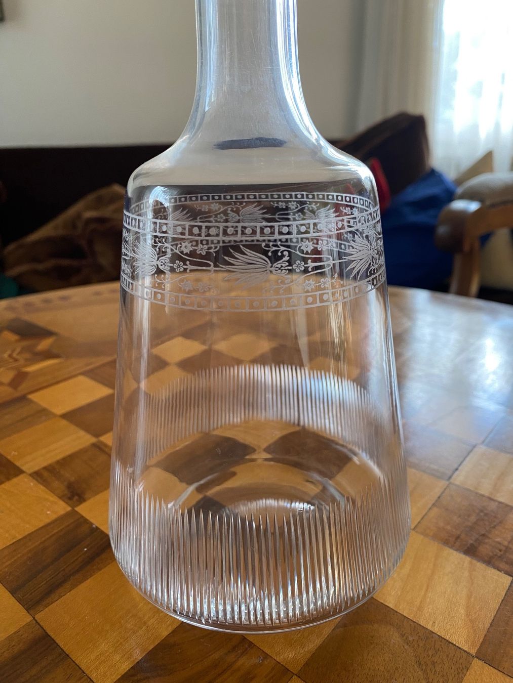 Caraffe: Karaffe aus geätztem Glas inkl Stöpsel – Usato da Zürich venduto da 2013tg 2