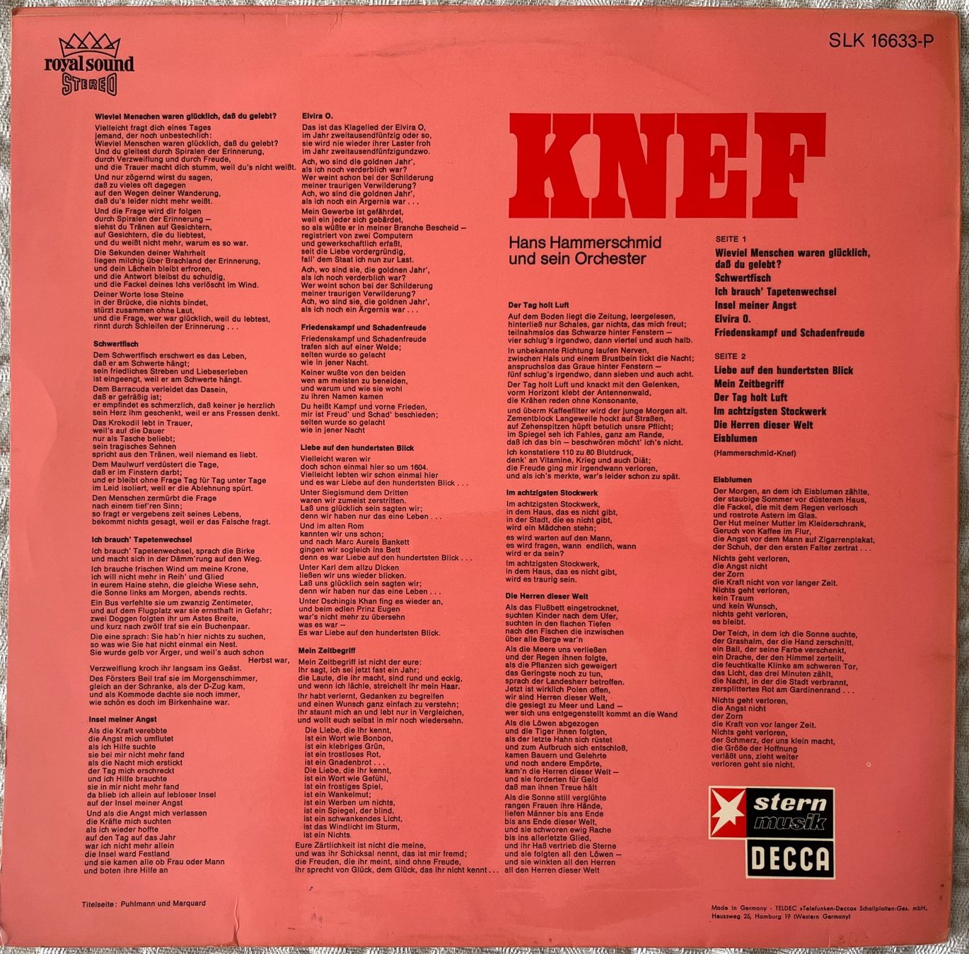 Schallplatten: Seltene Schallplatten, Knef – Knef – Gebraucht aus Döttingen von zha_xh2w 1