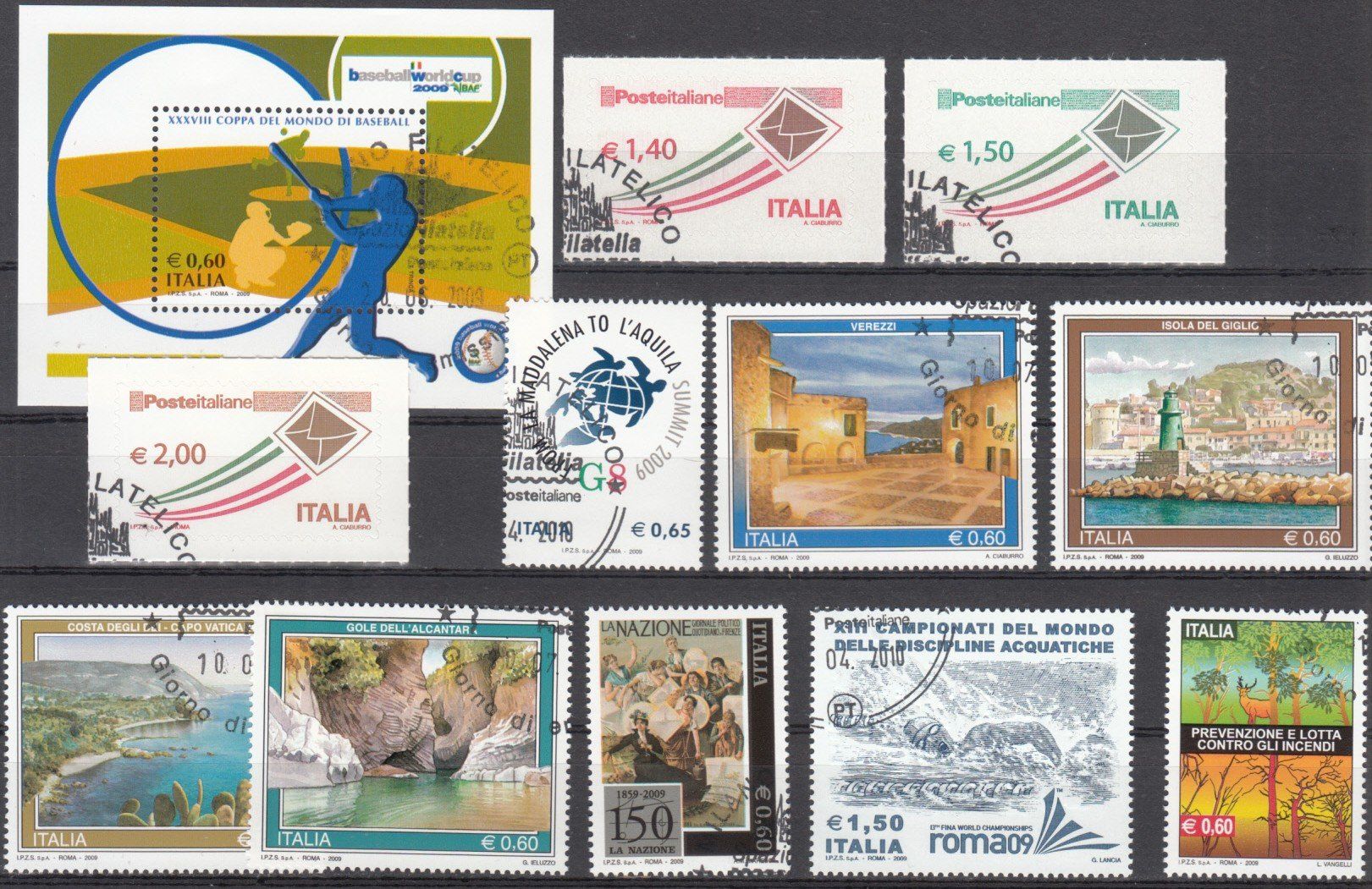 Tutti i francobolli: Italien 2009 mit ET – Usato da Bürglen TG venduto da StampGraf 3
