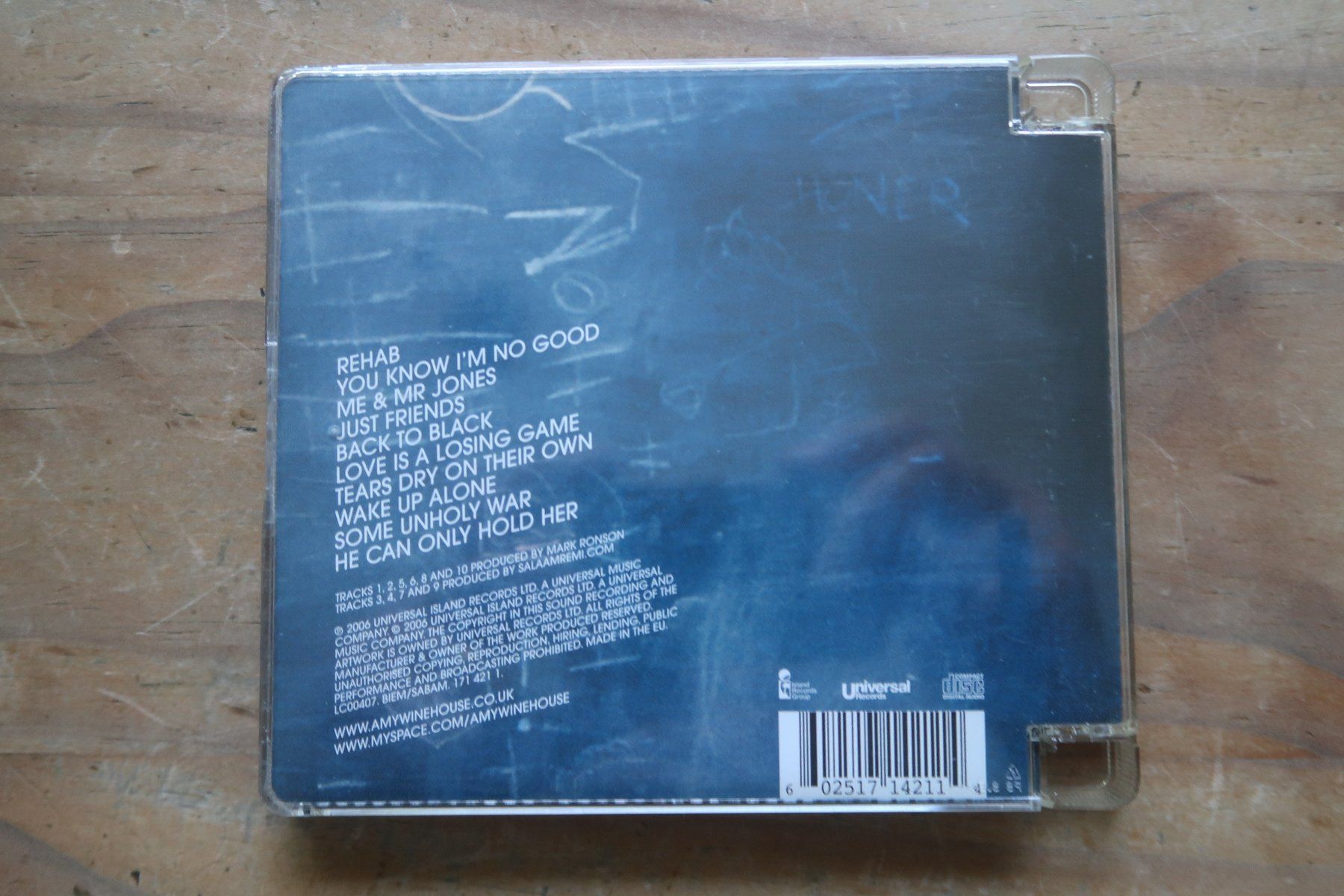 CD: AMY WINEHOUSE - BACK TO BLACK - CD – Usato da Basel venduto da Patiscat 1