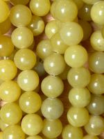 Strang echte Lemon Jade Kugeln / stone beads 8 mm