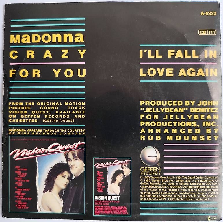 Schallplatten: Madonna Single Vynil 1981 – Gebraucht aus Oberwil BL von NTS-TopShop 1