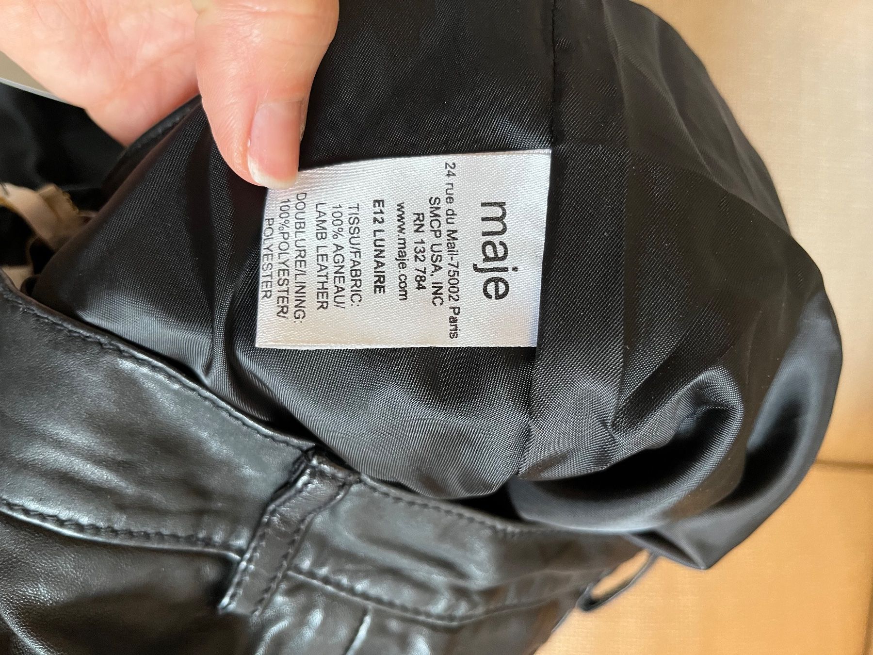 Maje Pantaloni: MAJE Leather Cargo Pants Black Size 40 - Great Style! – Usato da Mies venduto da Nib2011 9