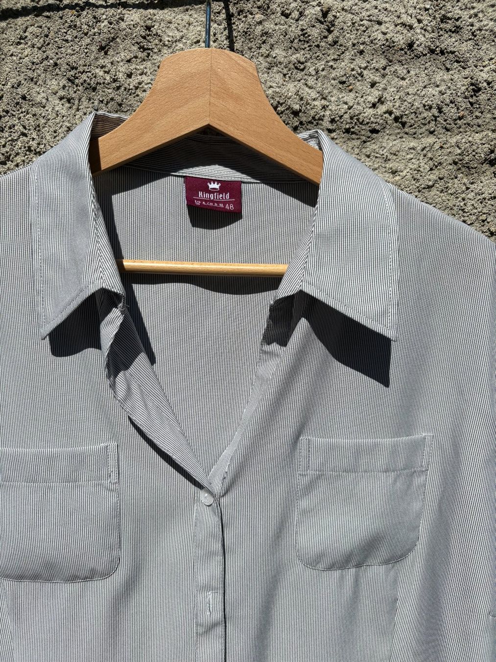 Camicie: KINGFIELD Gestreiftes Kurzarm Herrenhemd Gr. 48 – Nuovo (secondo la descrizione) da Wittnau venduto da cel_j8w9 1