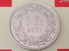 1 Franken 2006 -vz, nur 2,03 Mio!