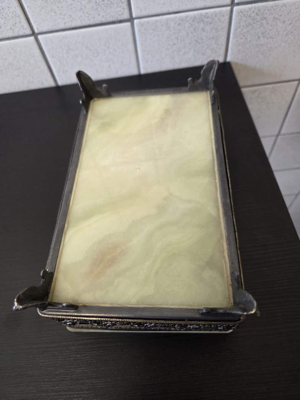 Portagioie: Schmuckdose Onyx Marmor Vintage – Usato da Dietikon venduto da Allegra34 4