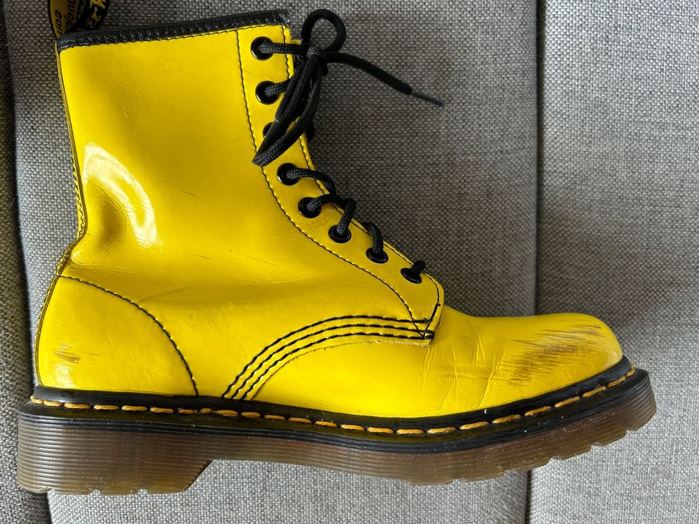 Doc martens jaune sales