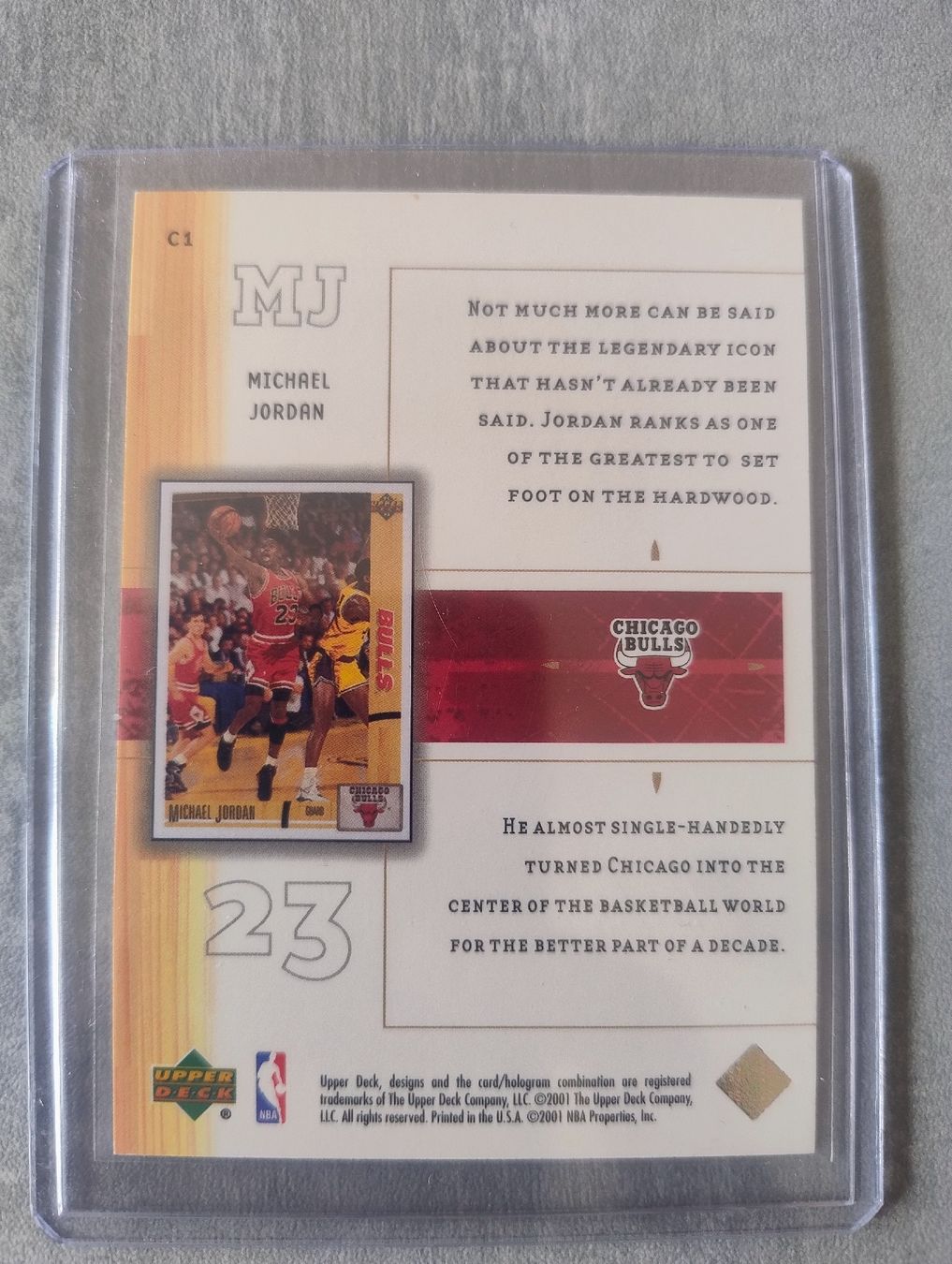 Nba Carte collezionabili: NBA 2001 UPPER DECK CLASS C1 MICHAEL JORDAN – Nuovo (secondo la descrizione) da Martigny venduto da jul_7s5x 1