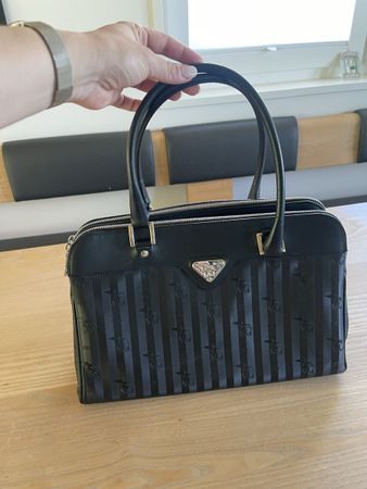 Maison Mollerus I SULZ I Handtasche classig schwarz/silber