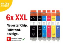 PGI-580 / CLI-581 - XXL Drucker-Patronen kompat. Canon (6x)