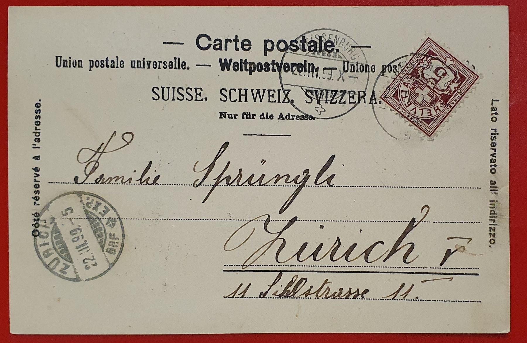 Cartoline postali: Gruss aus Weissenburg 1899 – Usato da Kreuzlingen venduto da Rschweiz1 1