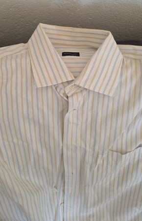 2x Windsor Herrenhemd XL (42) weiss und gestreift