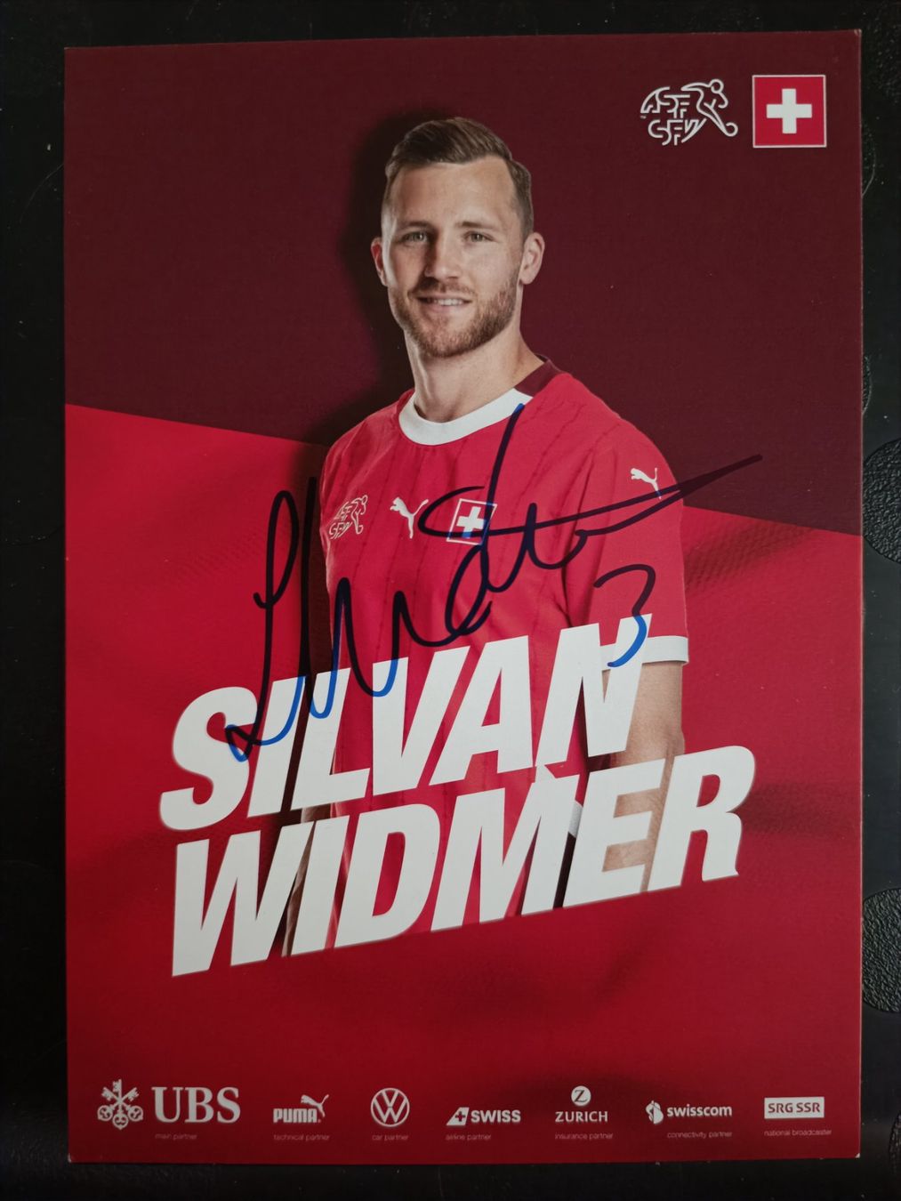 Autografi: Silvan Widmer - handsigniert - SFV Karte – Usato da Menziken venduto da Artographs