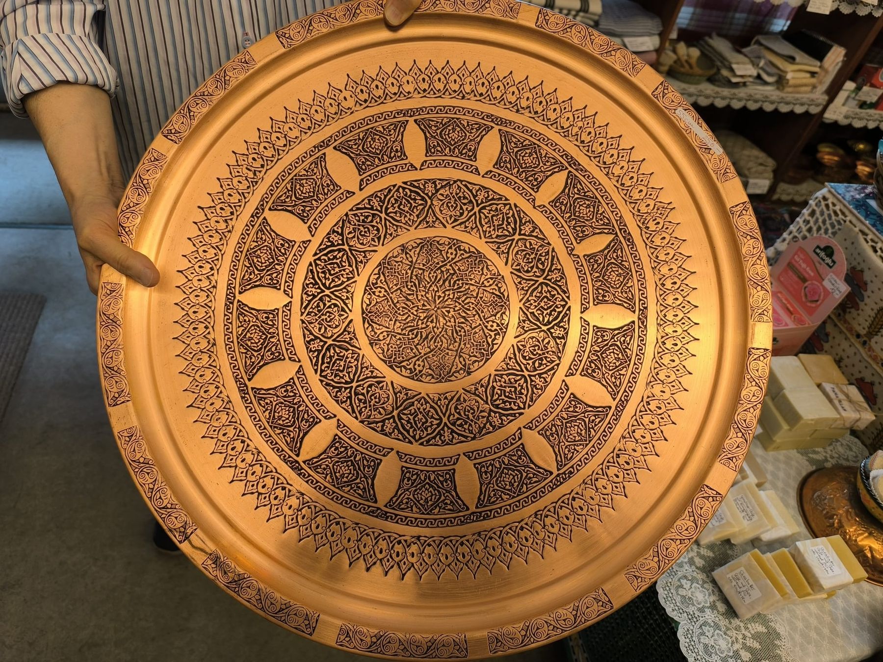 Piatti di portata: Vintage Kupfertablett, orientalisch. 45cm – Nuovo (secondo la descrizione) da Zürich venduto da sb_t28m 1